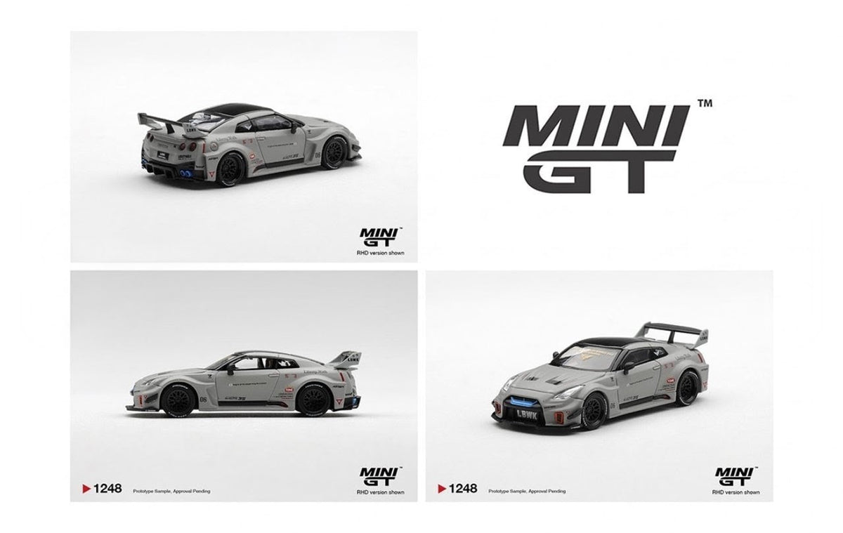Mini GT Nissan LB-Silhouette WORKS GT 35GT-RR Ver. 1 - Matt Grey