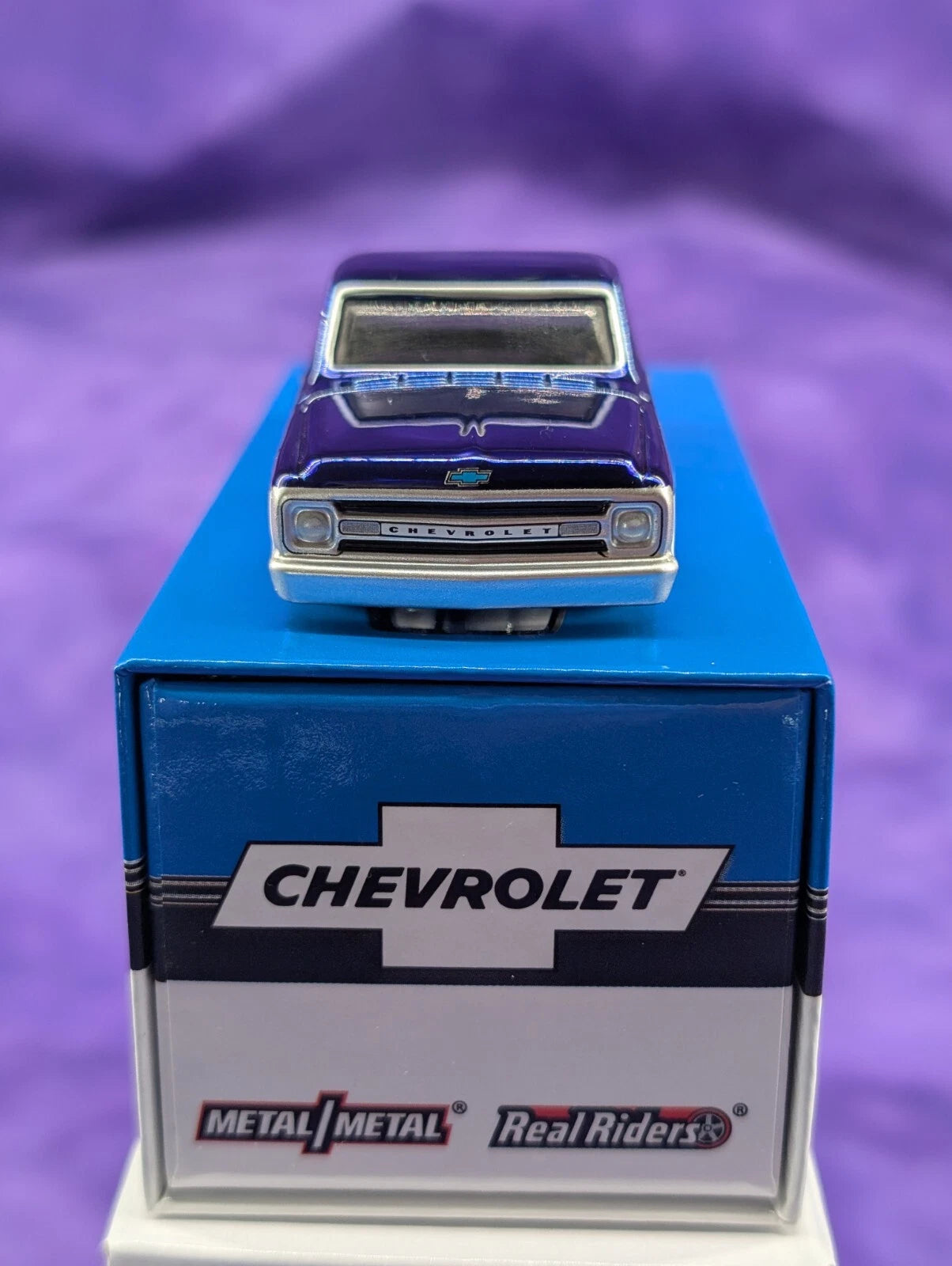 Hot Wheels RLC Chevrolet C/10 Spectraflame Blue, Adjustable Suspension - New in Box