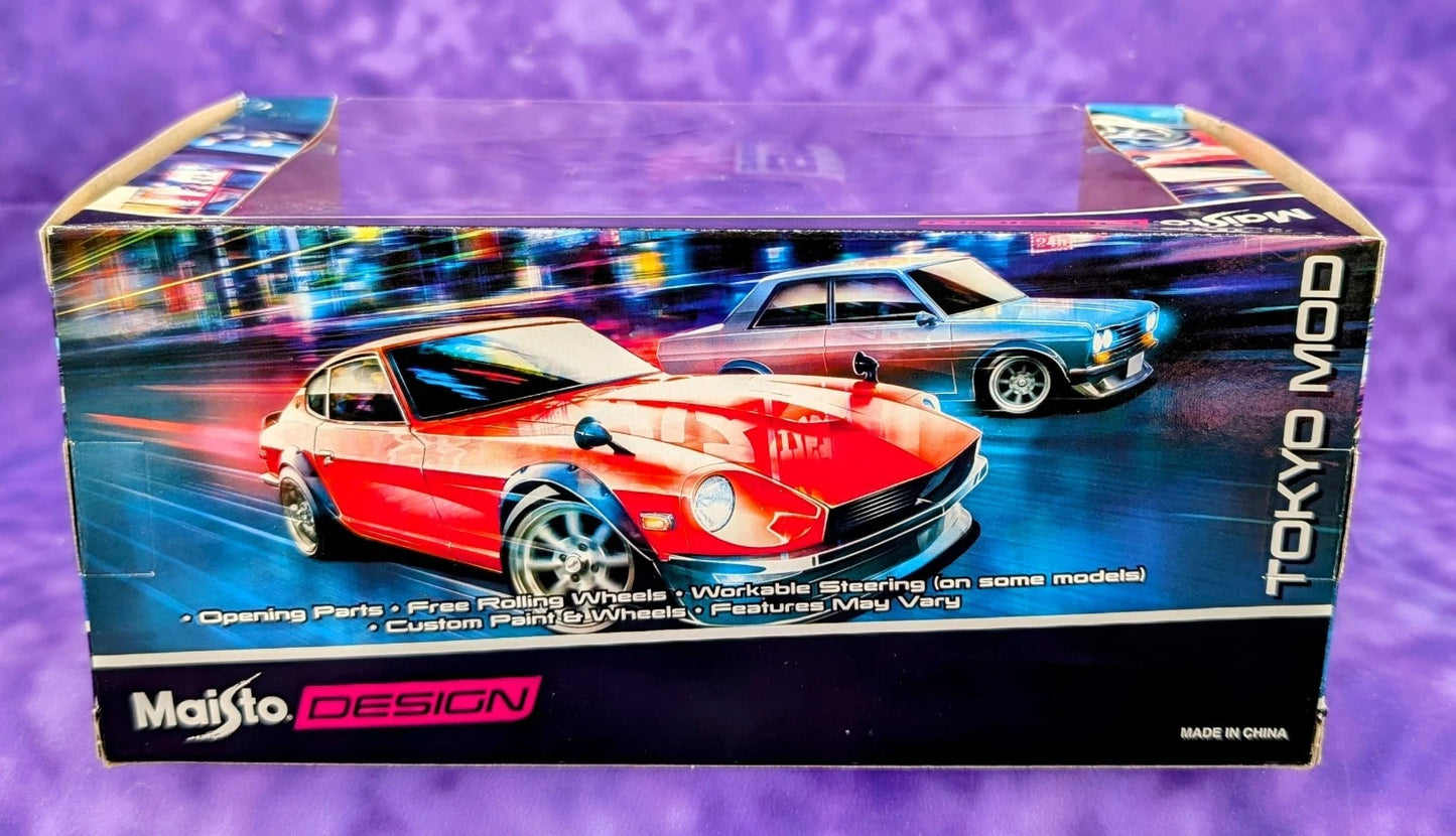MAISTO BRE DATSUN 510 #46 SIMONIZ TOKYO MOD 1/24 SCALE DIECAST CAR