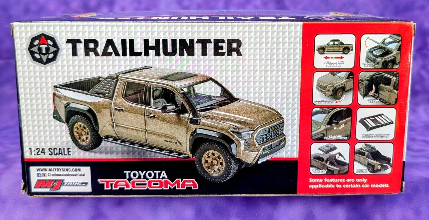 MiJo Exclusives 2024 Toyota Tacoma Trailhunter Edition – White - 1/24 Scale