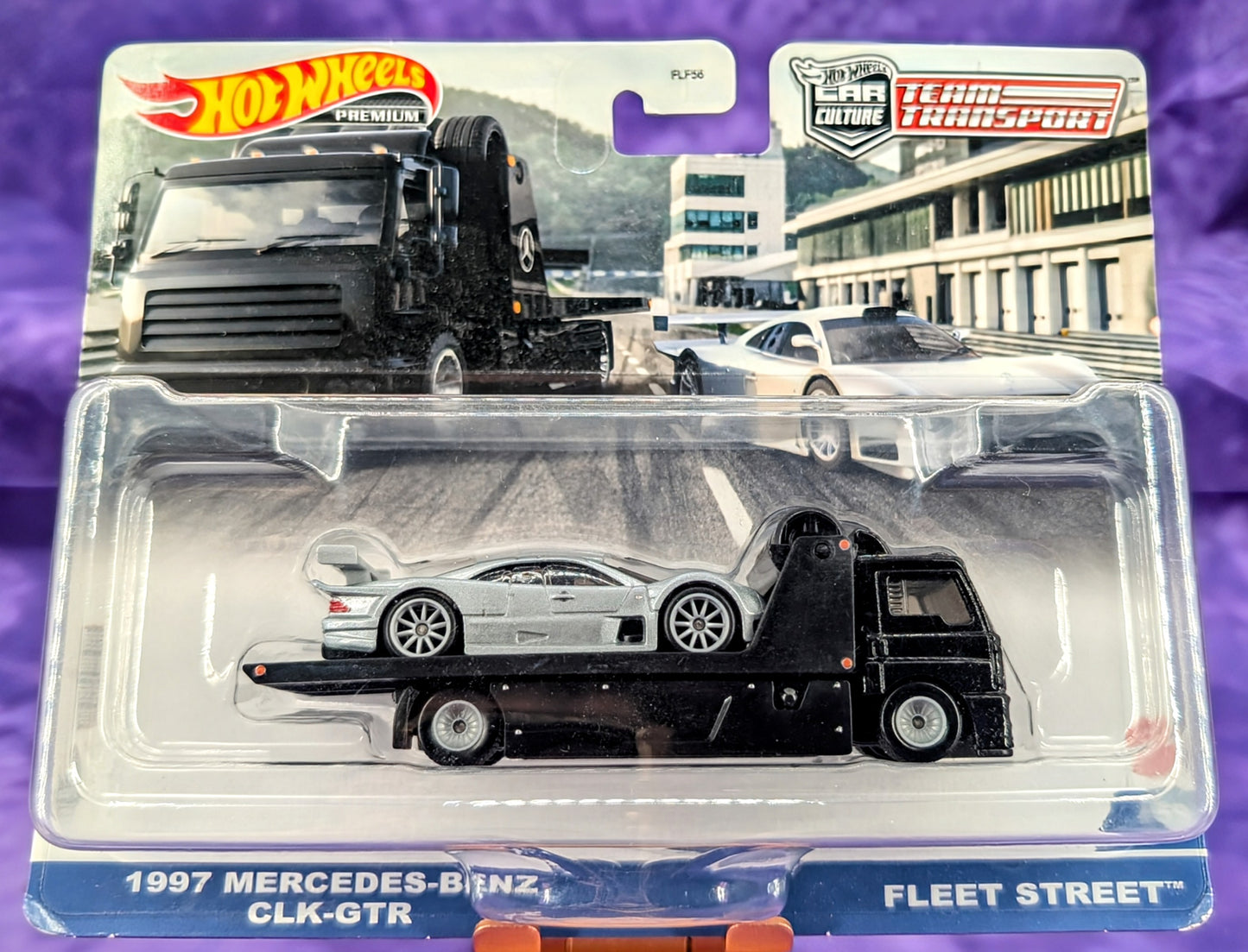Hot Wheels Mercedes-Benz CLK-GTR and Fleet Street - Team Transport - See Description