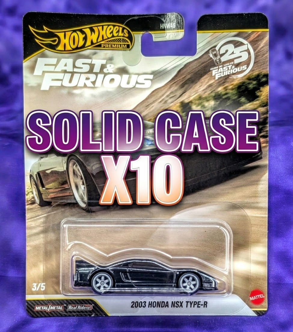 Hot Wheels 2004 Honda NSX Type-R - Fast and Furious - Premium - Solid Case (10 Count)