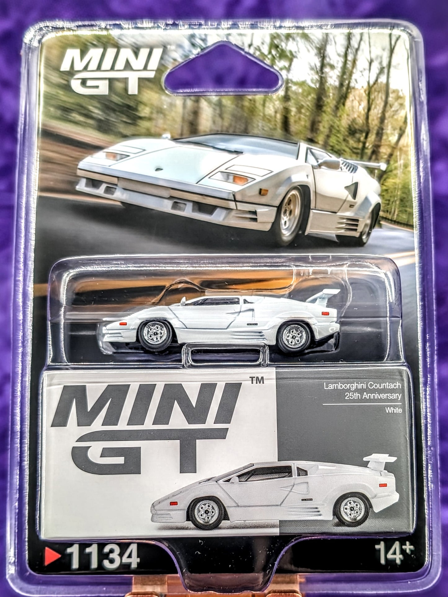 Mini GT 1:64 Lamborghini Countach 25th Anniversary – White – Limited Edition