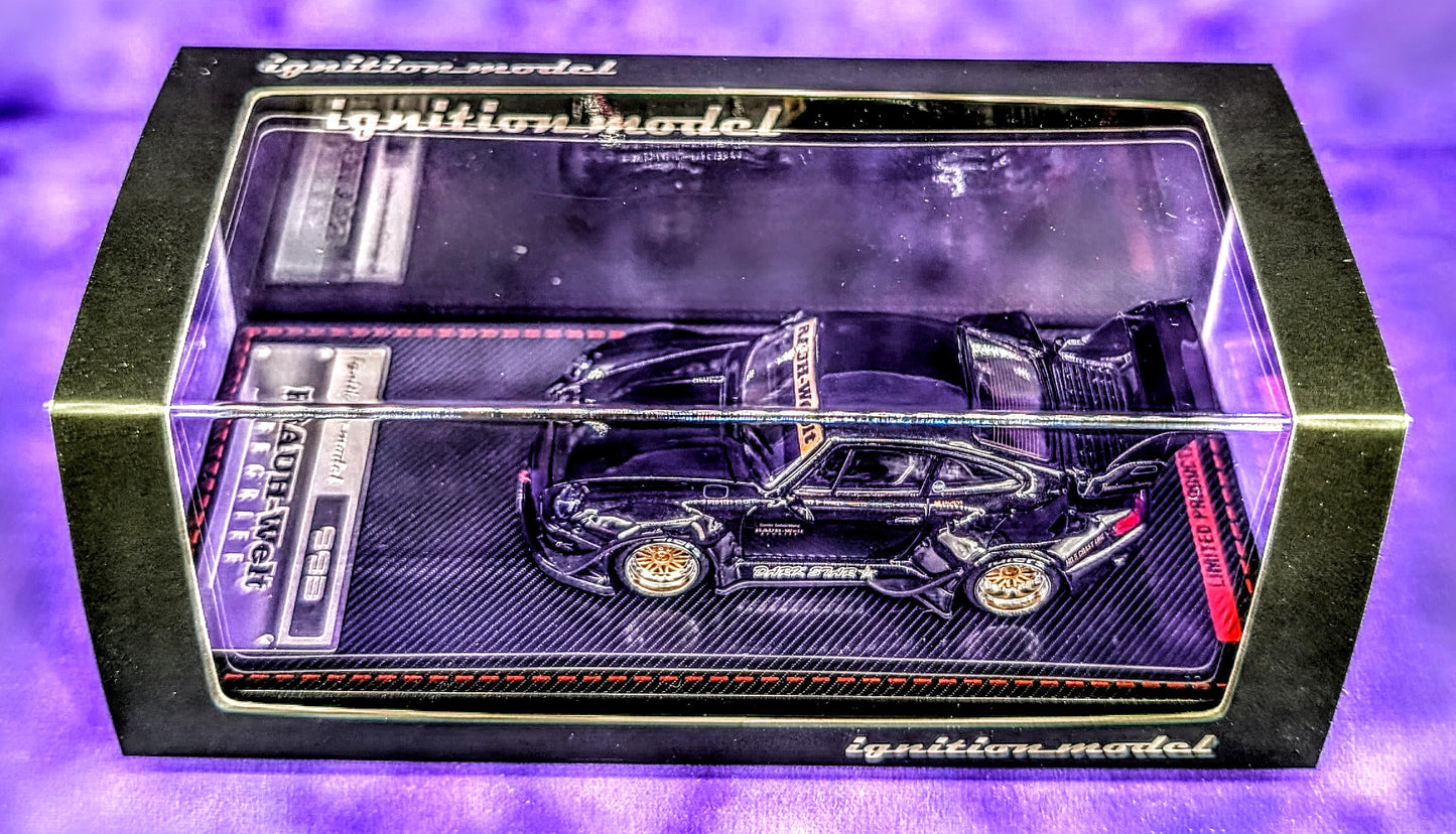 Ignition Model RWB Porsche 993 Rauh-Welt Begriff – Black and Gold - Resin Cast