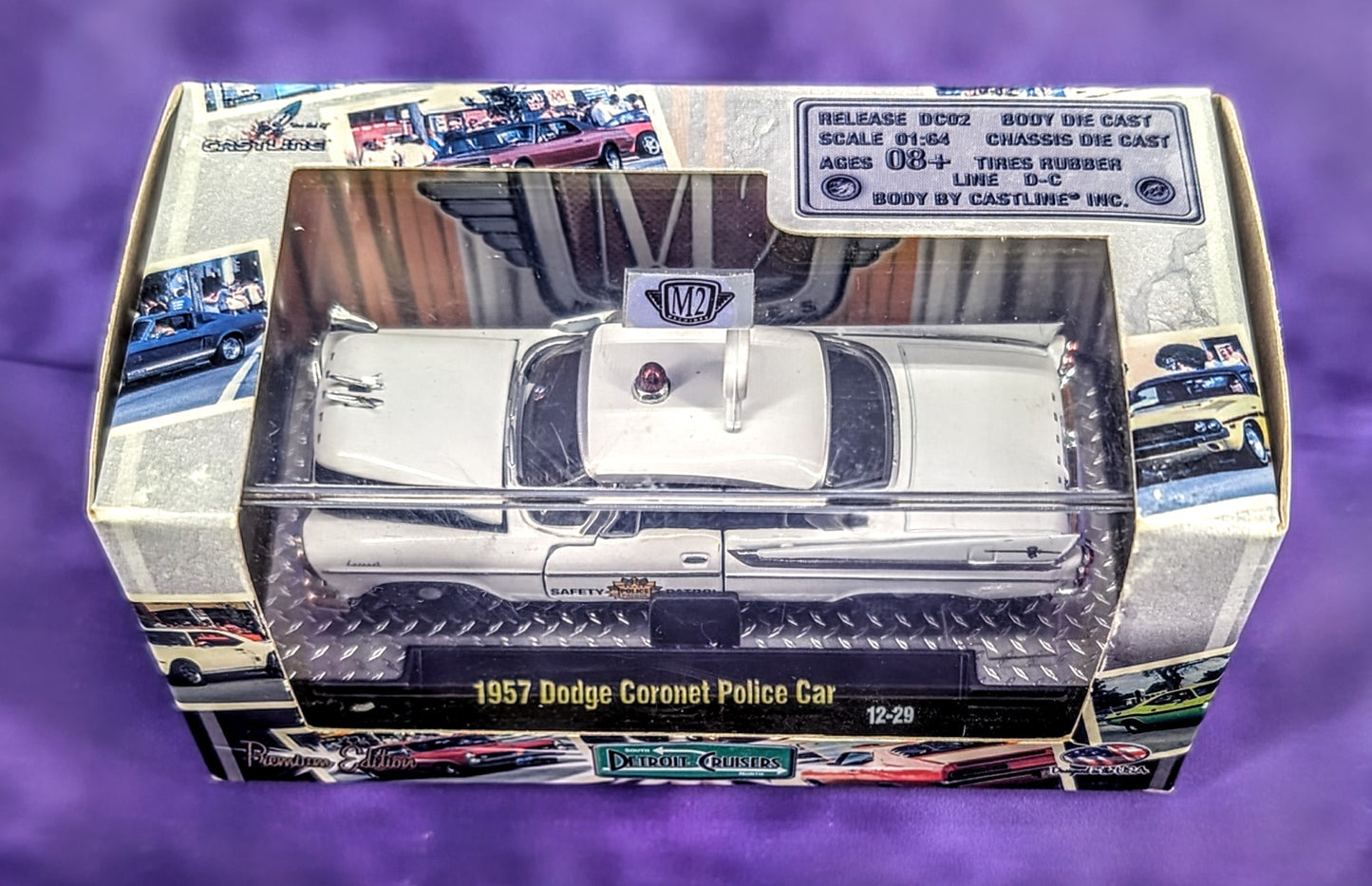 M2 Machines 1957 Dodge Coronet Police Car - Detroit Cruisers