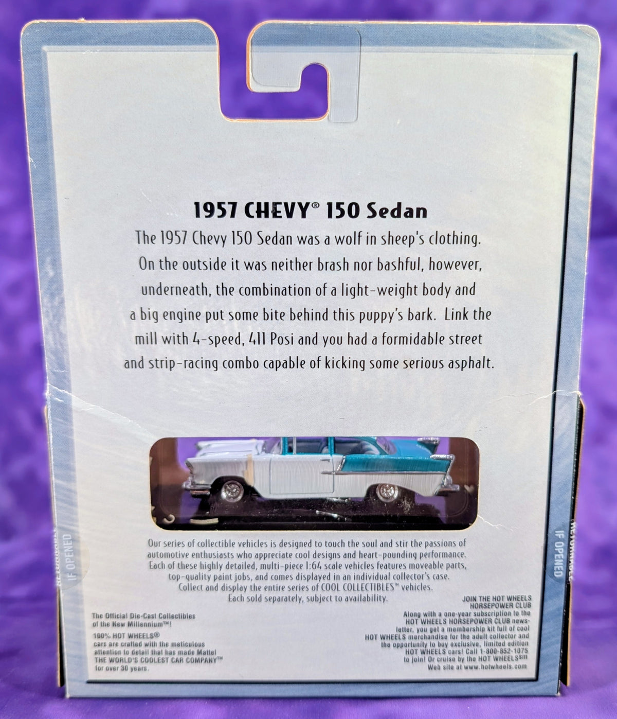 100% Hot Wheels 1957 Chevy 150 Sedan