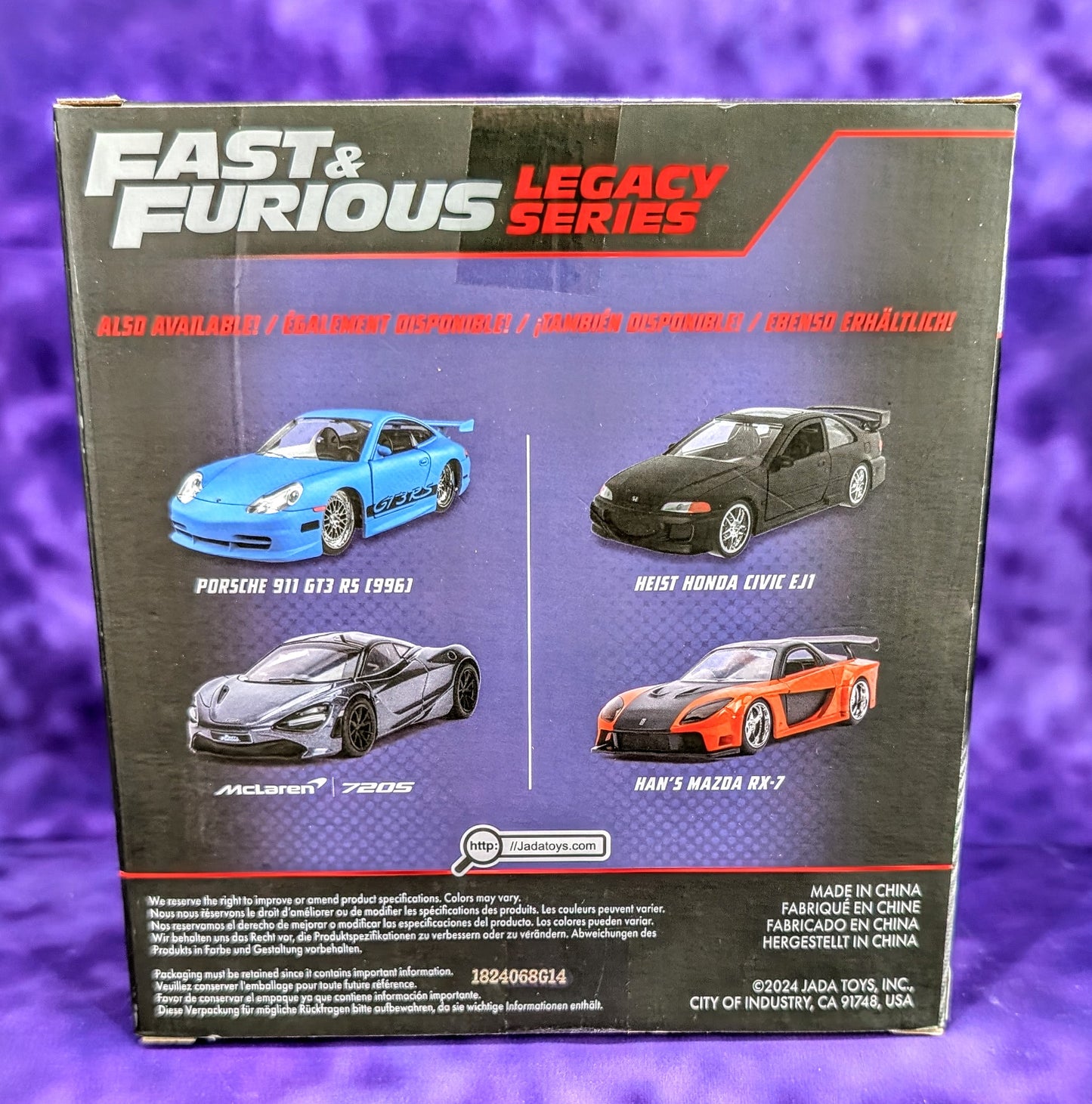 Jada 1:32 Fast & Furious Legacy Series Heist Honda Civic EJ1 & Han's Mazda RX-7 Twin Pack
