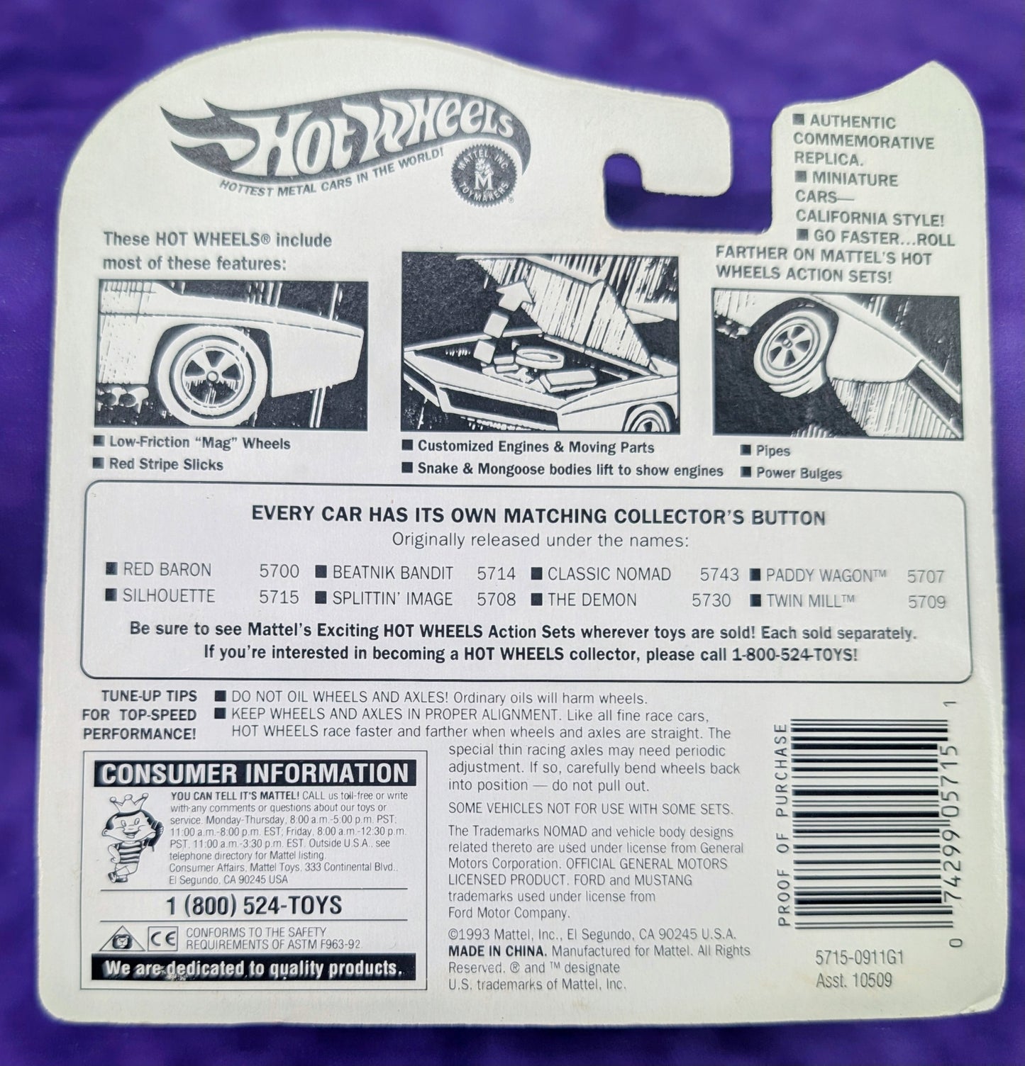 Hot Wheels Silhouette - Vintage Collection
