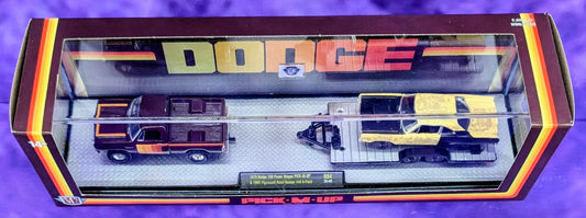 M2 Machines 1979 Dodge 150 Power Wagon Pick-M-Up & 1969 Plymouth Road Runner 440 6-Pack Project Car - Auto-Haulers