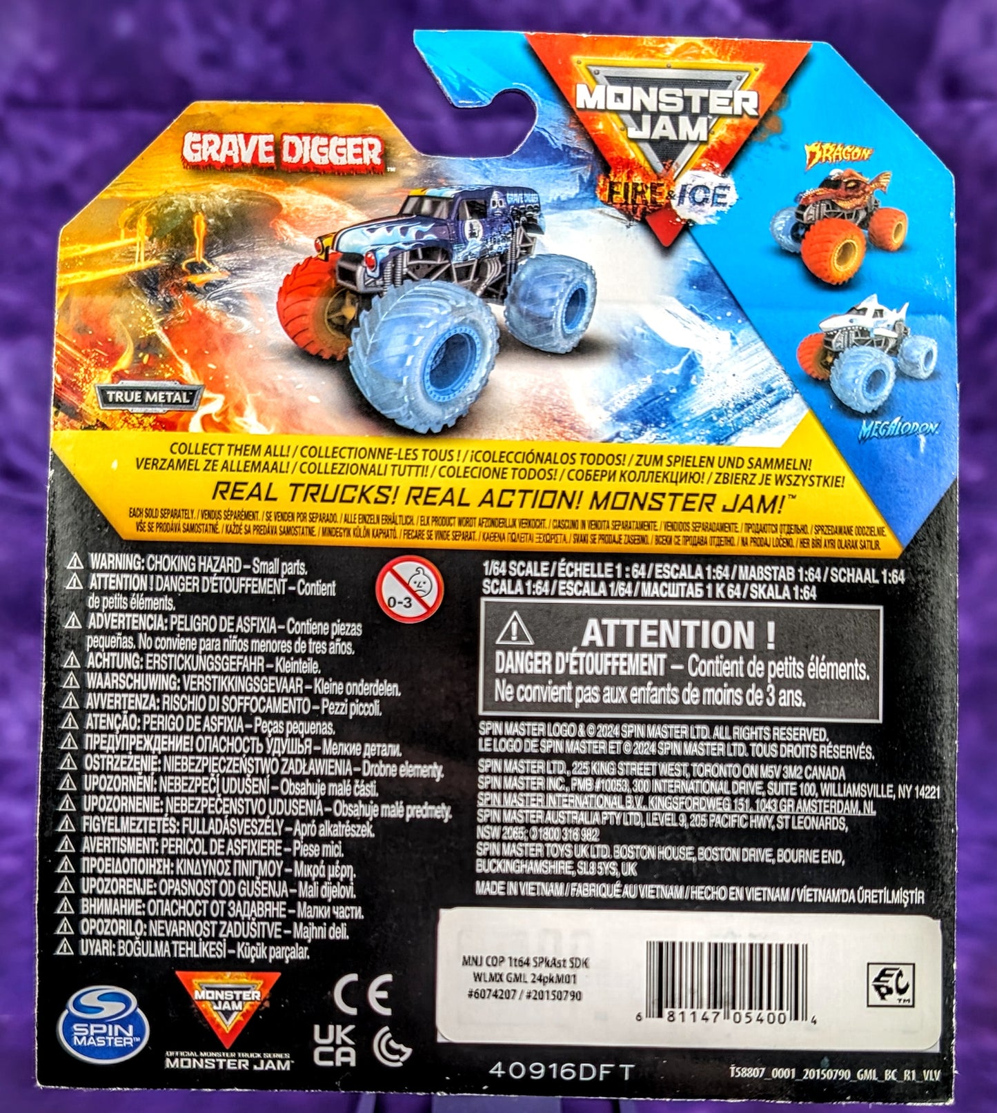 Monster Jam Grave Digger (Fire & Ice Split Edition) - Walmart Exclusive