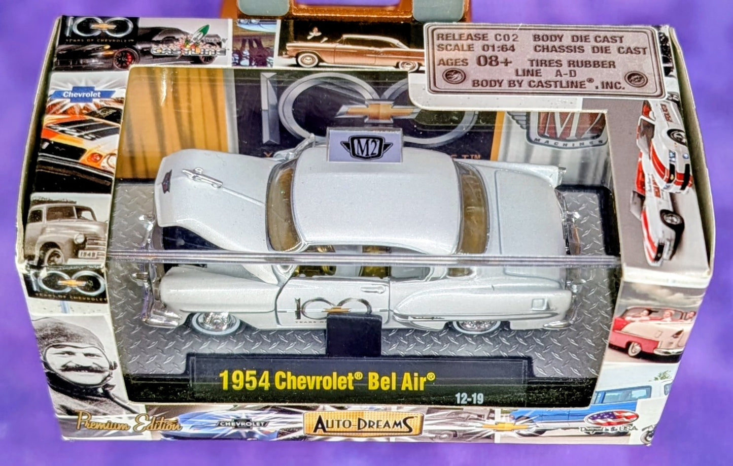 M2 Machines 1954 Chevrolet Bel Air - 100 Years of Chevrolet - 12-19