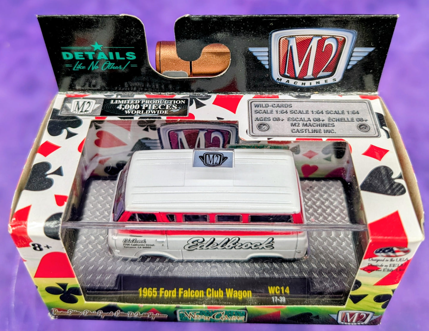 M2 Machines 1965 Ford Falcon Club Wagon - Edelbrock - WC14 17-39