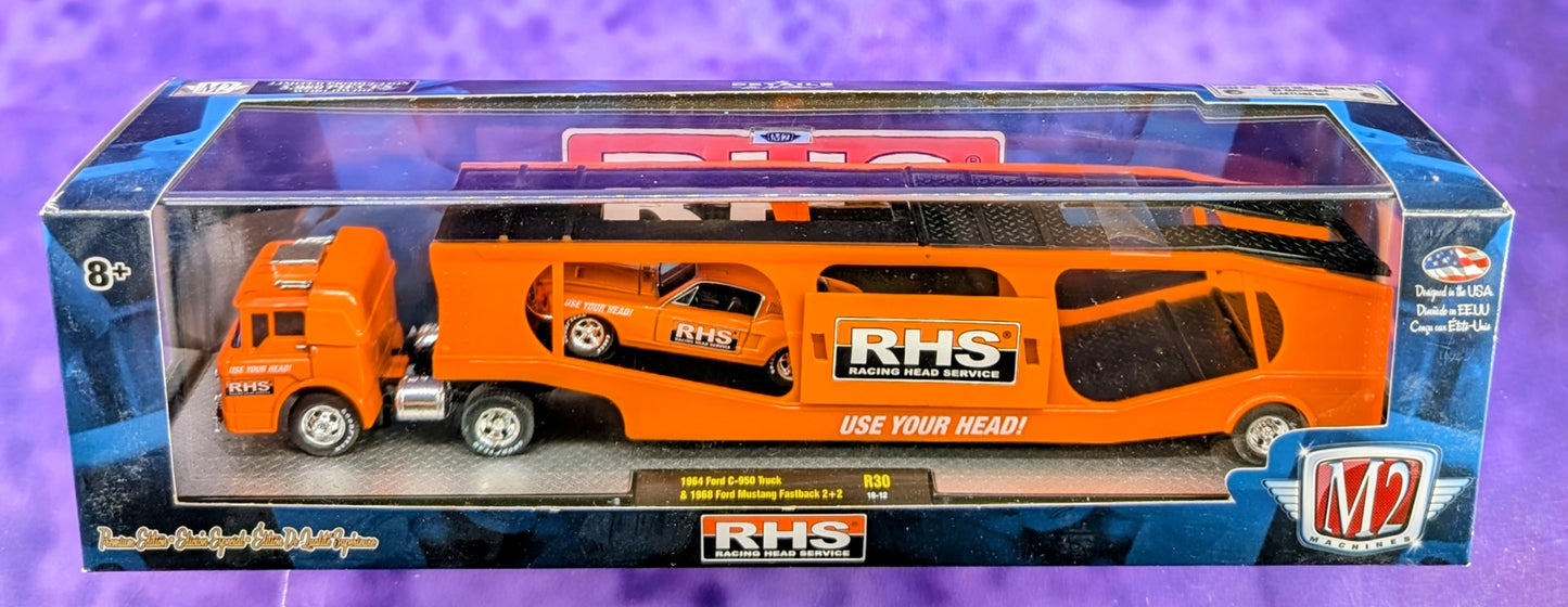 M2 Machines 1964 Ford C-950 Truck & 1968 Ford Mustang Fastback 2+2 - R30 18-12