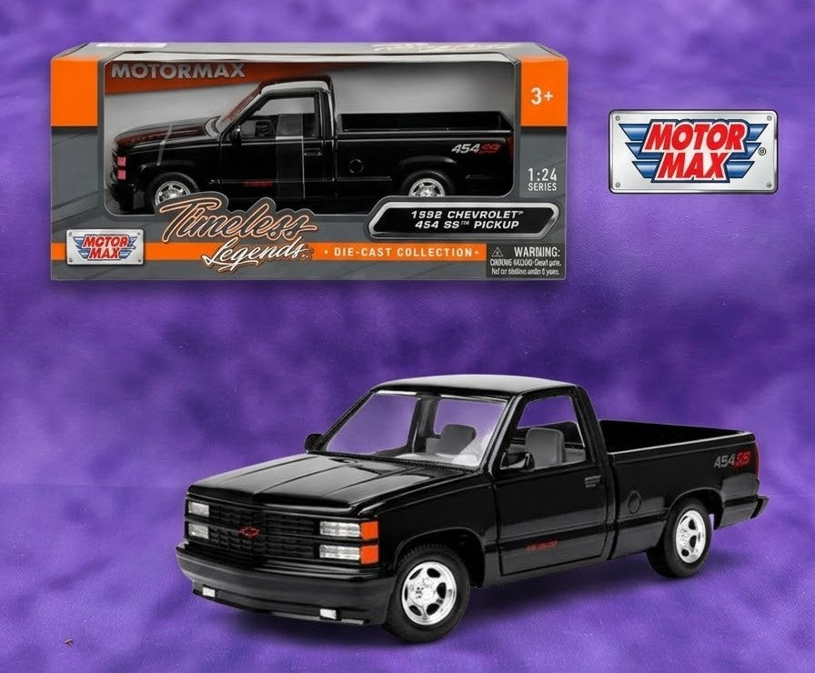 Motormax 1992 Chevrolet 454 SS Pickup - Timeless Legends - 1/24 Scale