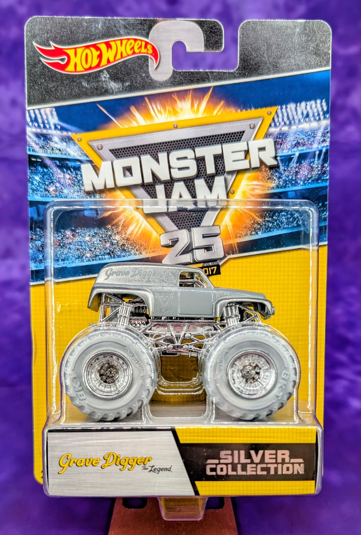 Hot Wheels Monster Jam Silver Collection Set of 5 - 2017 25th Anniversary - See Description