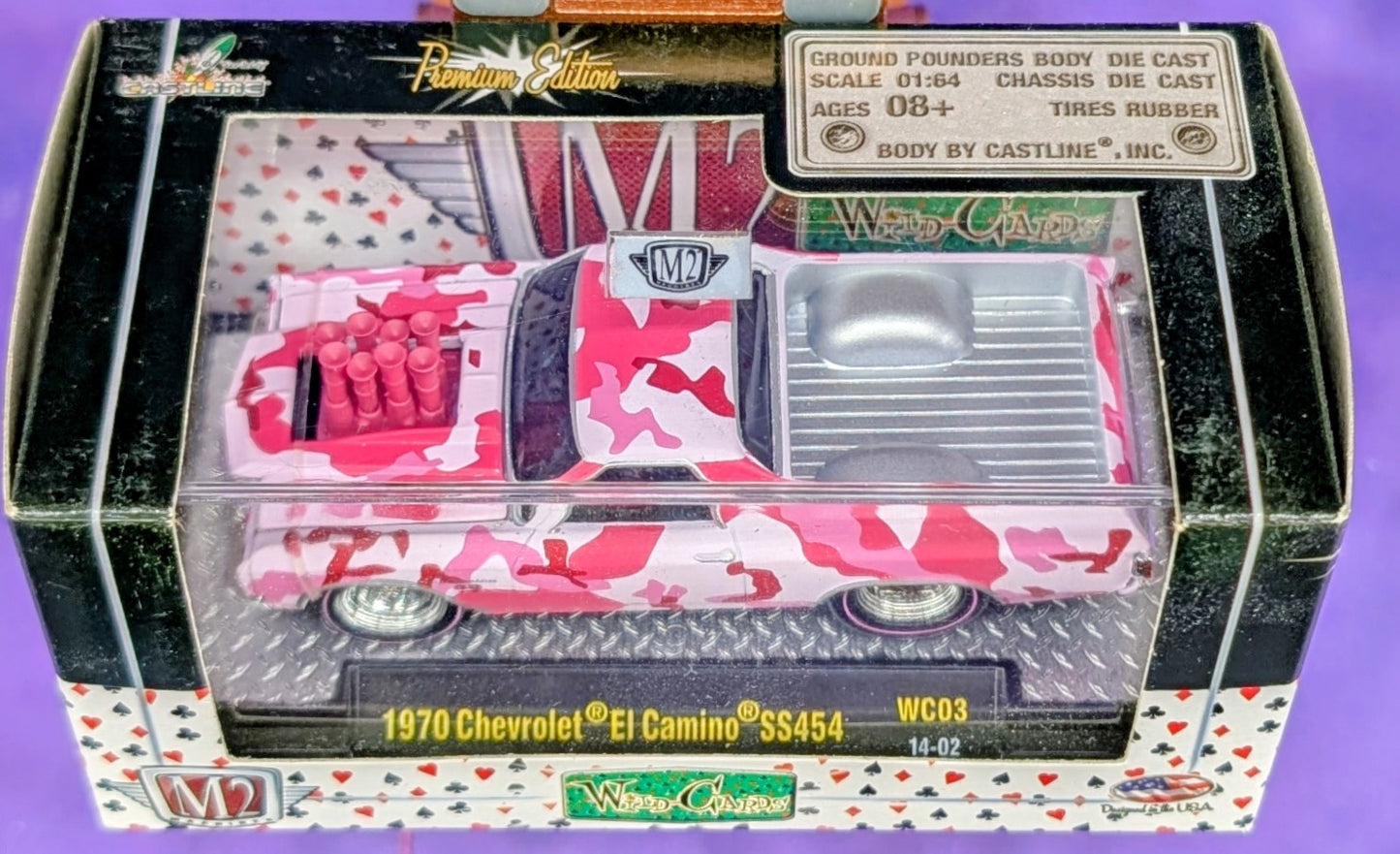 M2 Machines 1970 Chevrolet El Camino SS454 - Wild Cards - WC03 14-02