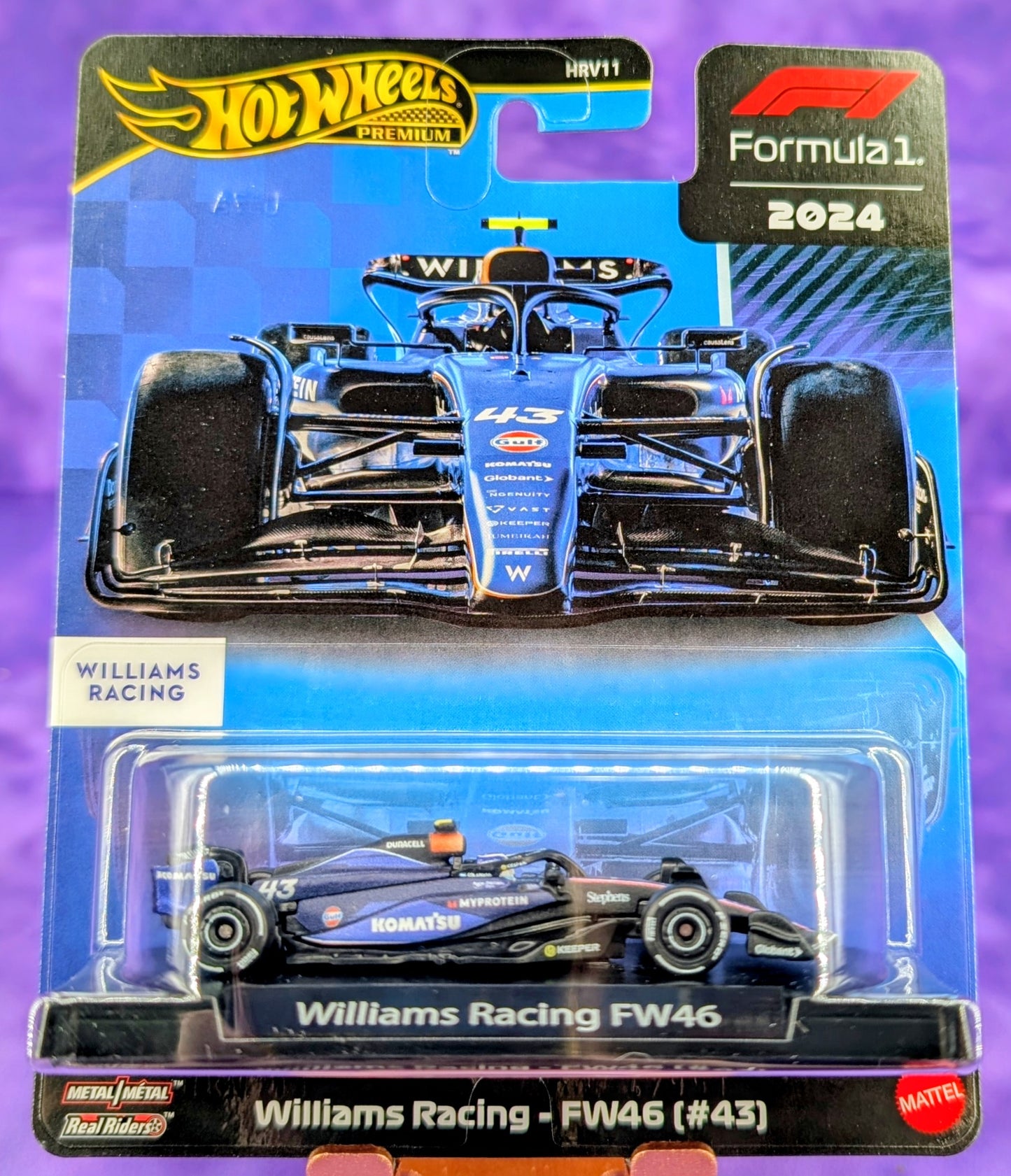 Hot Wheels Williams Racing - FW46 #43 - Logan Sargeant - F1 Racing - Premium