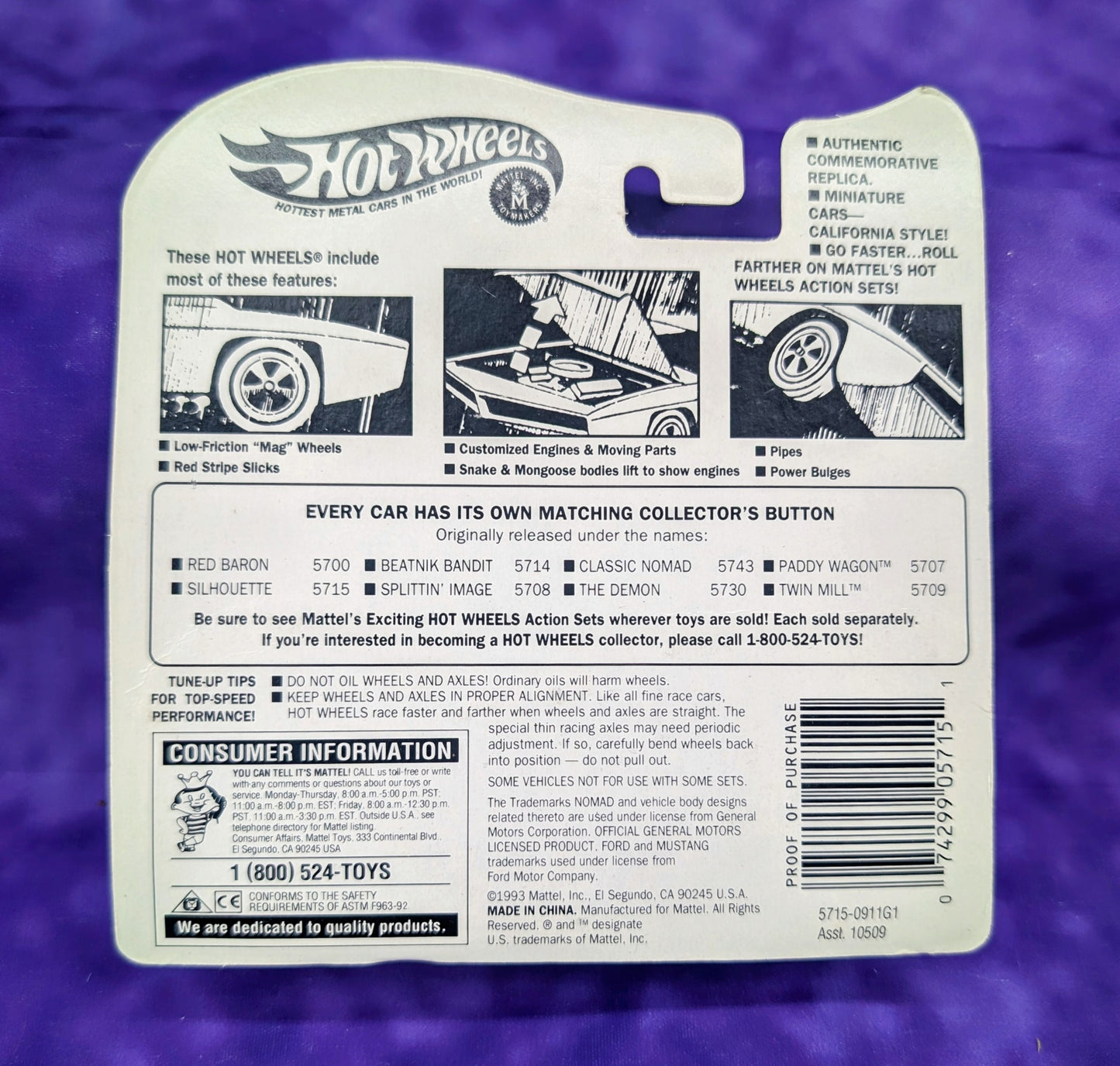 Hot Wheels Silhouette - Vintage Collection
