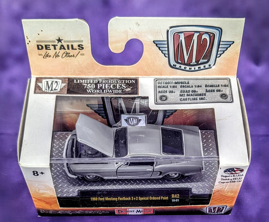 CHASE M2 Machines 1968 Ford Mustang Fastback 2+2 - 1 of 750 - Detroit-Muscle