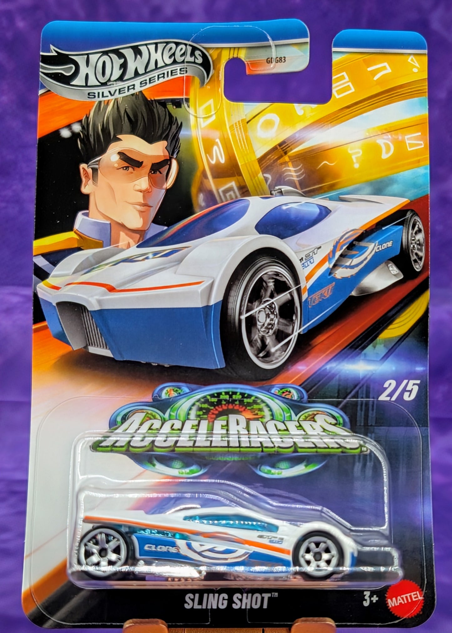Hot Wheels Acceleracers - Set of 5 Cars - Silver Series