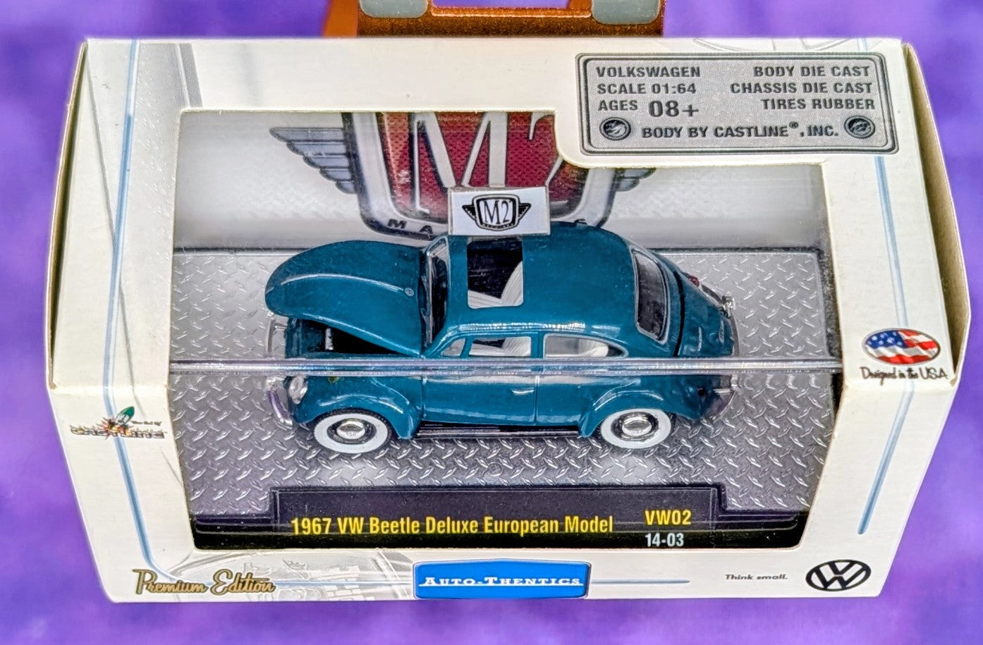 M2 Machines 1967 VW Beetle Deluxe European Model - VW02 14-03