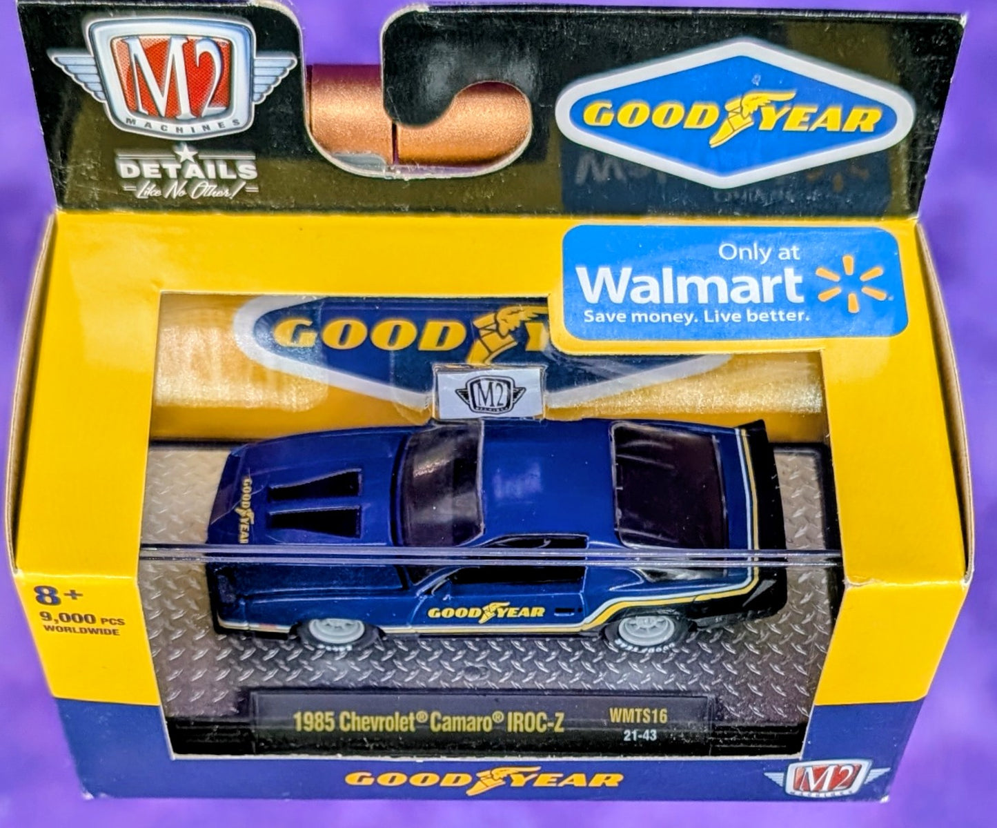 M2 Machines 1985 Chevrolet Camaro IROC-Z - Goodyear Tires - Walmart Exclusive - WMTS16 21-43