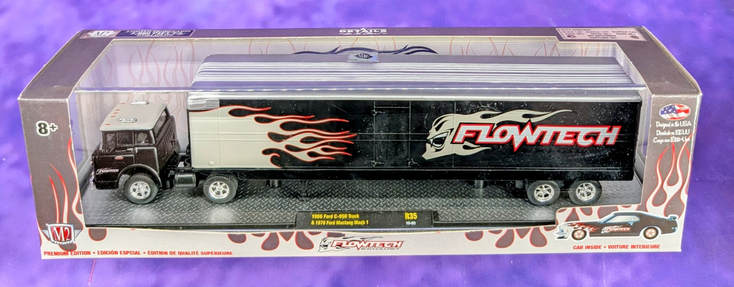 M2 Machines 1966 Ford C-950 Truck & 1970 Ford Mustang Mach 1 - R35 19-09