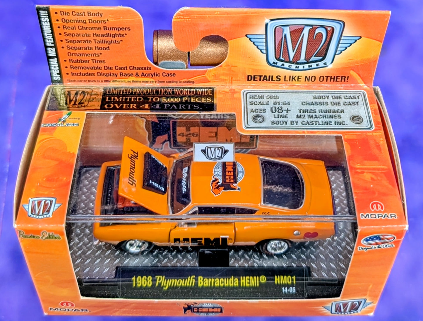 M2 Machines 1968 Plymouth Barracuda HEMI - HM01 14-05