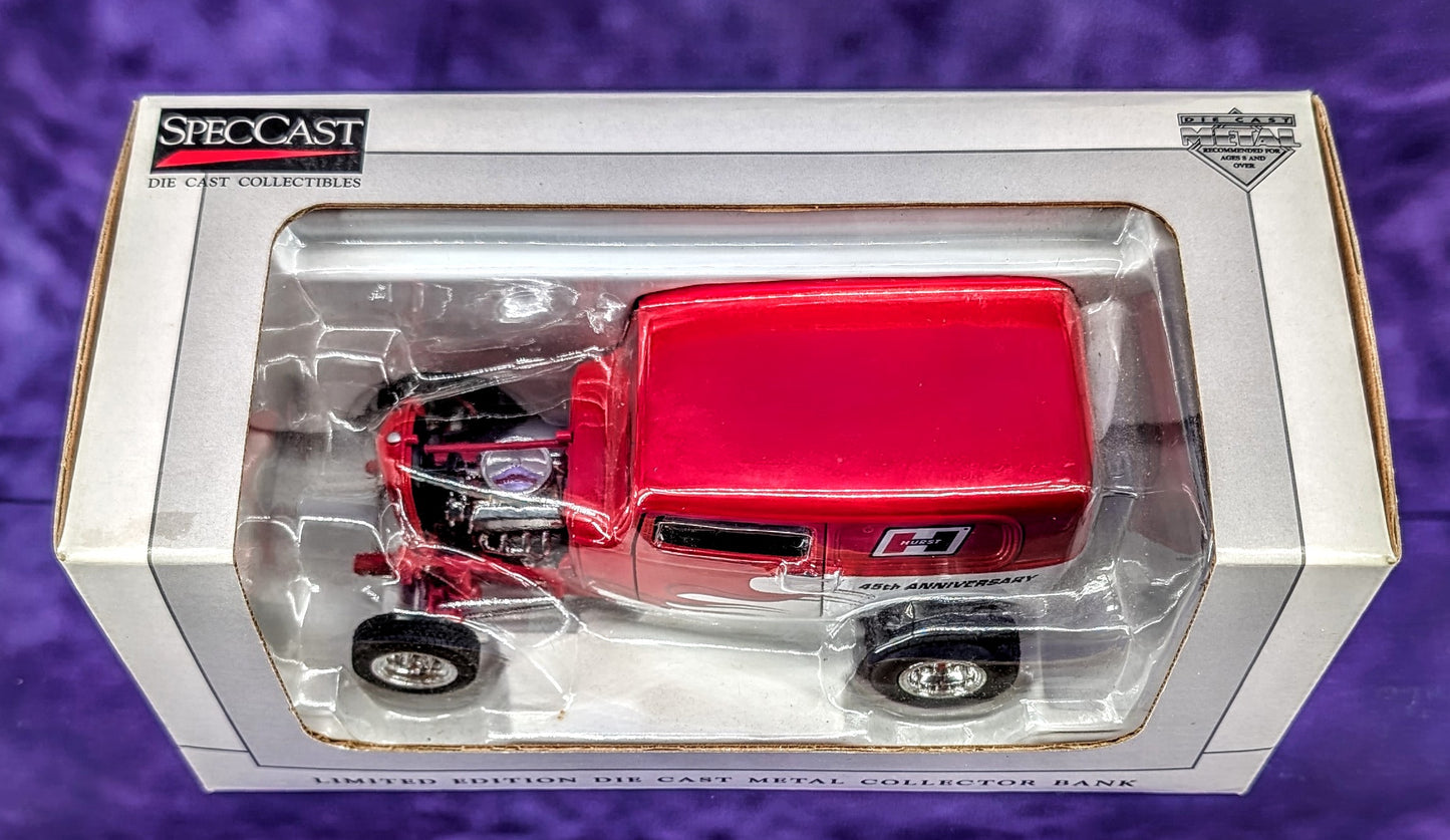 SpecCast 1932 Ford Sedan Delivery - Hurst 45th Anniversary Collector Bank - 1:25 Scale