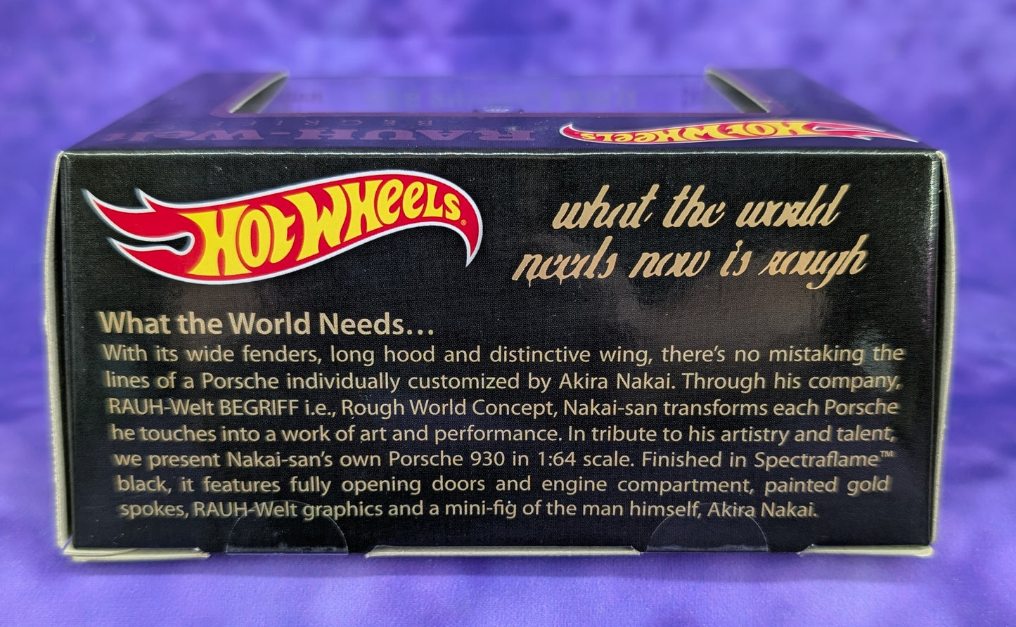 Hot Wheels RLC RWB Porsche 930 & Akira Nakai Figure - #02559/12000 - Red Line Club Diorama