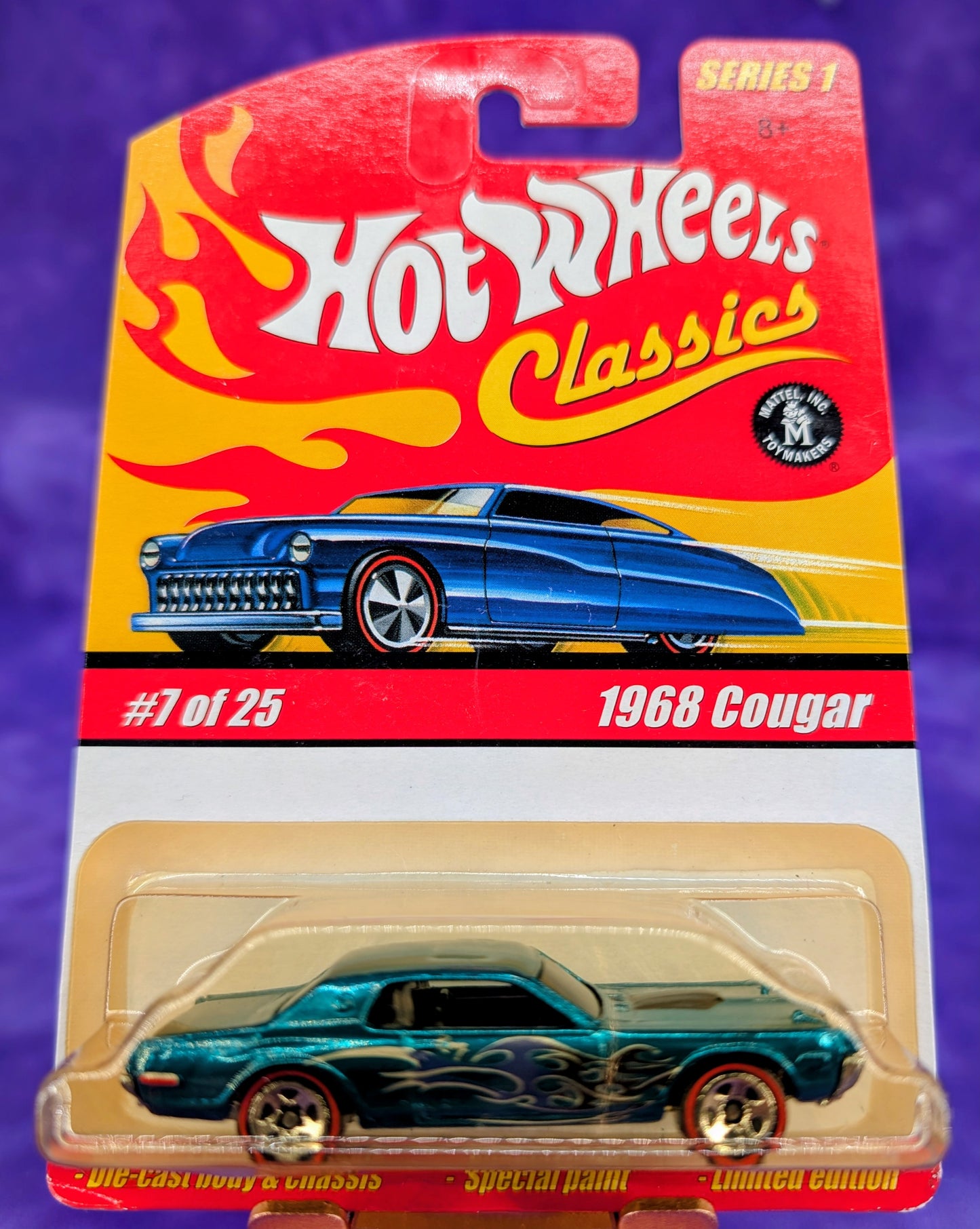 Hot Wheels Classics 1968 Mercury Cougar - Redline Tires - See Description