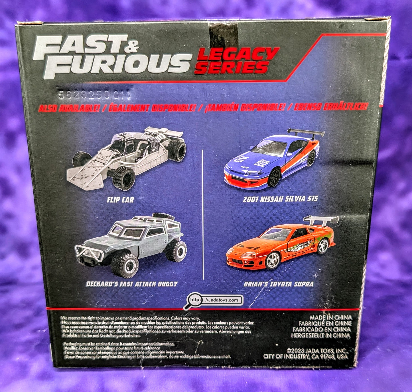Jada 1:32 Fast & Furious Legacy Series 2001 Nissan Silvia S15 Mona Lisa & Brian's Toyota Supra Twin Pack