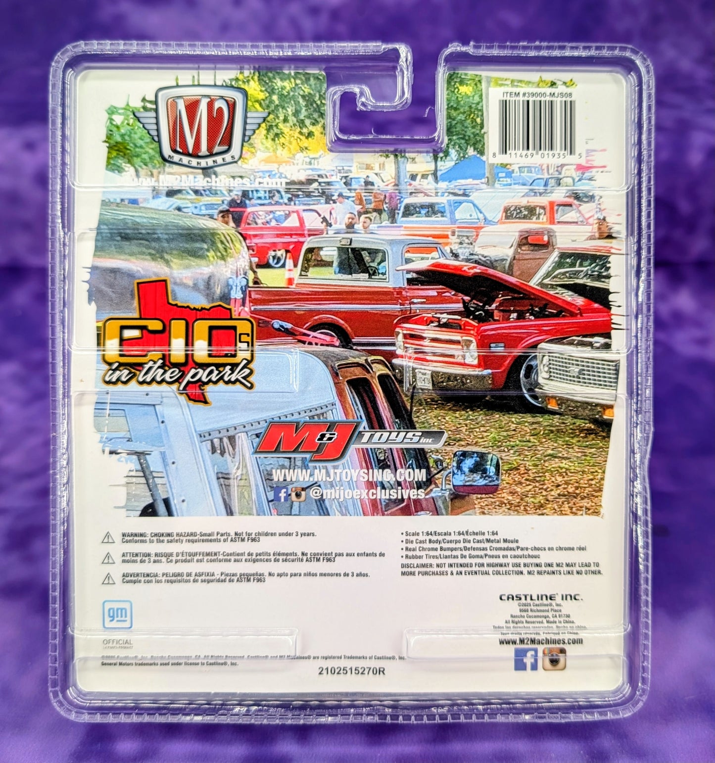 M2 Machines 1:64 1975 Chevrolet Cheyenne Super 30 Dually – White – C10s In The Park – MiJo Exclusives Limited Edition