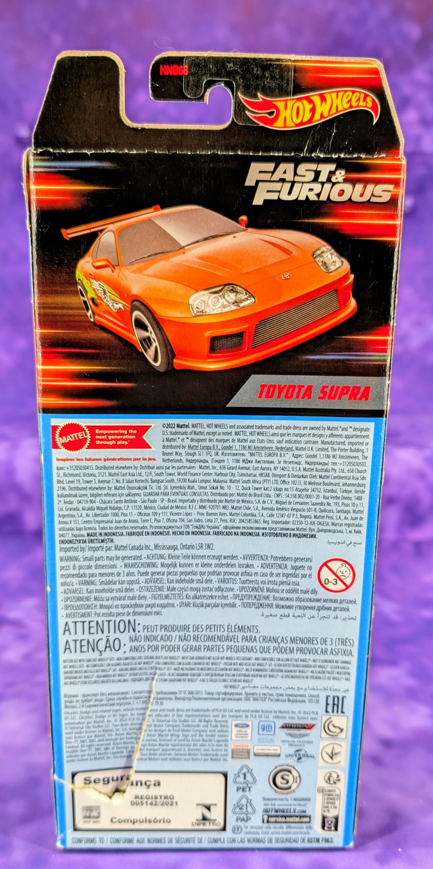 Hot Wheels Fast & Furious 5 Pack - ft. Dom's Charger and Brian's Mark IV Supra