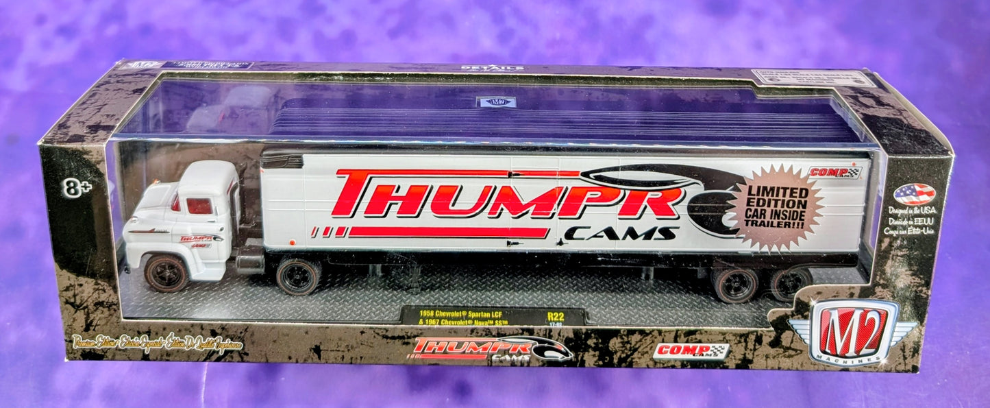 M2 Machines 1958 Chevrolet Spartan LCF & Limited Edition 1967 Chevrolet Nova SS - Thumper Cams - R22 17-02