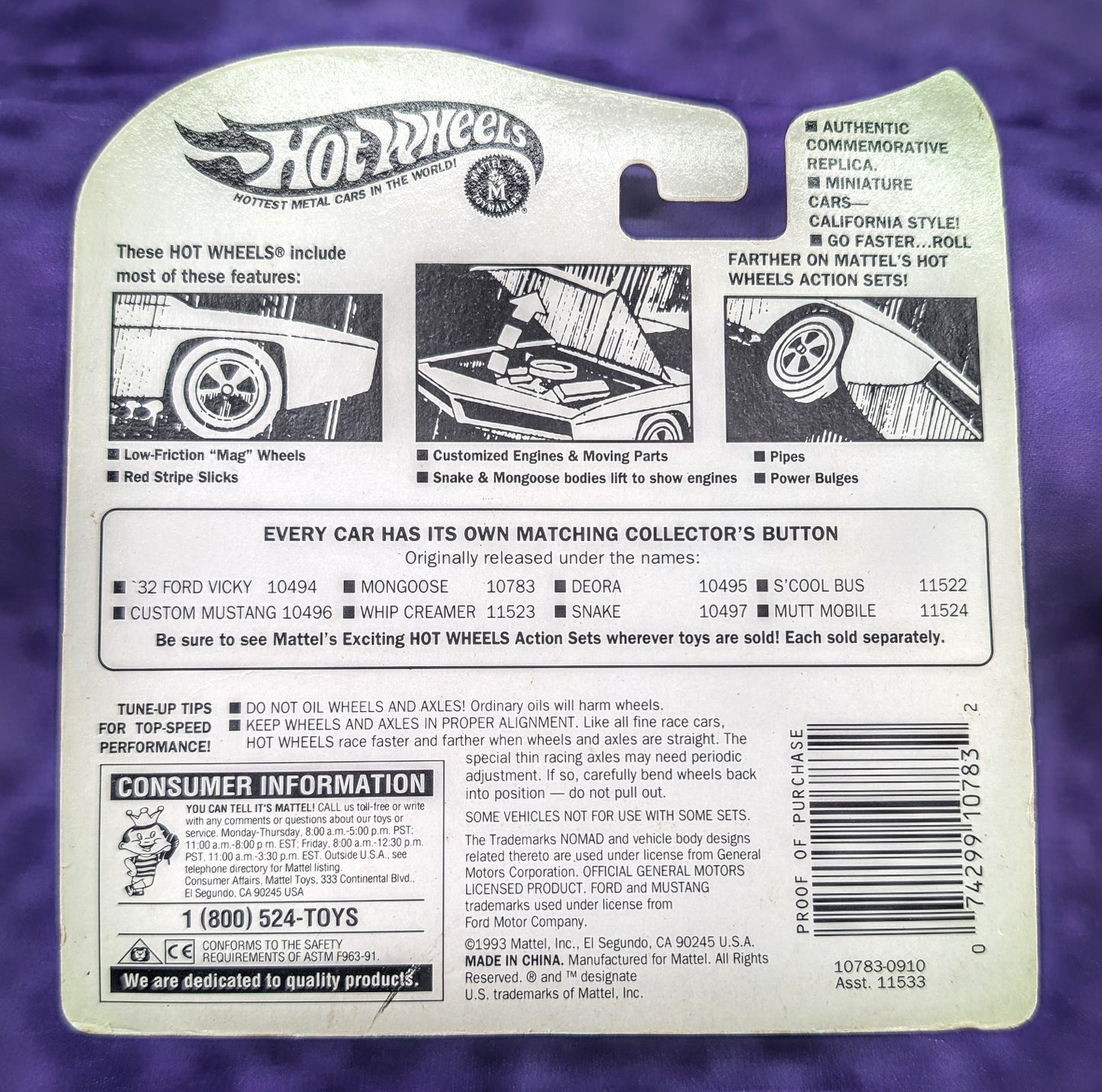 Hot Wheels Tom McEwen "The Mongoose" Funny Car - Vintage Collection Exclusive Series II