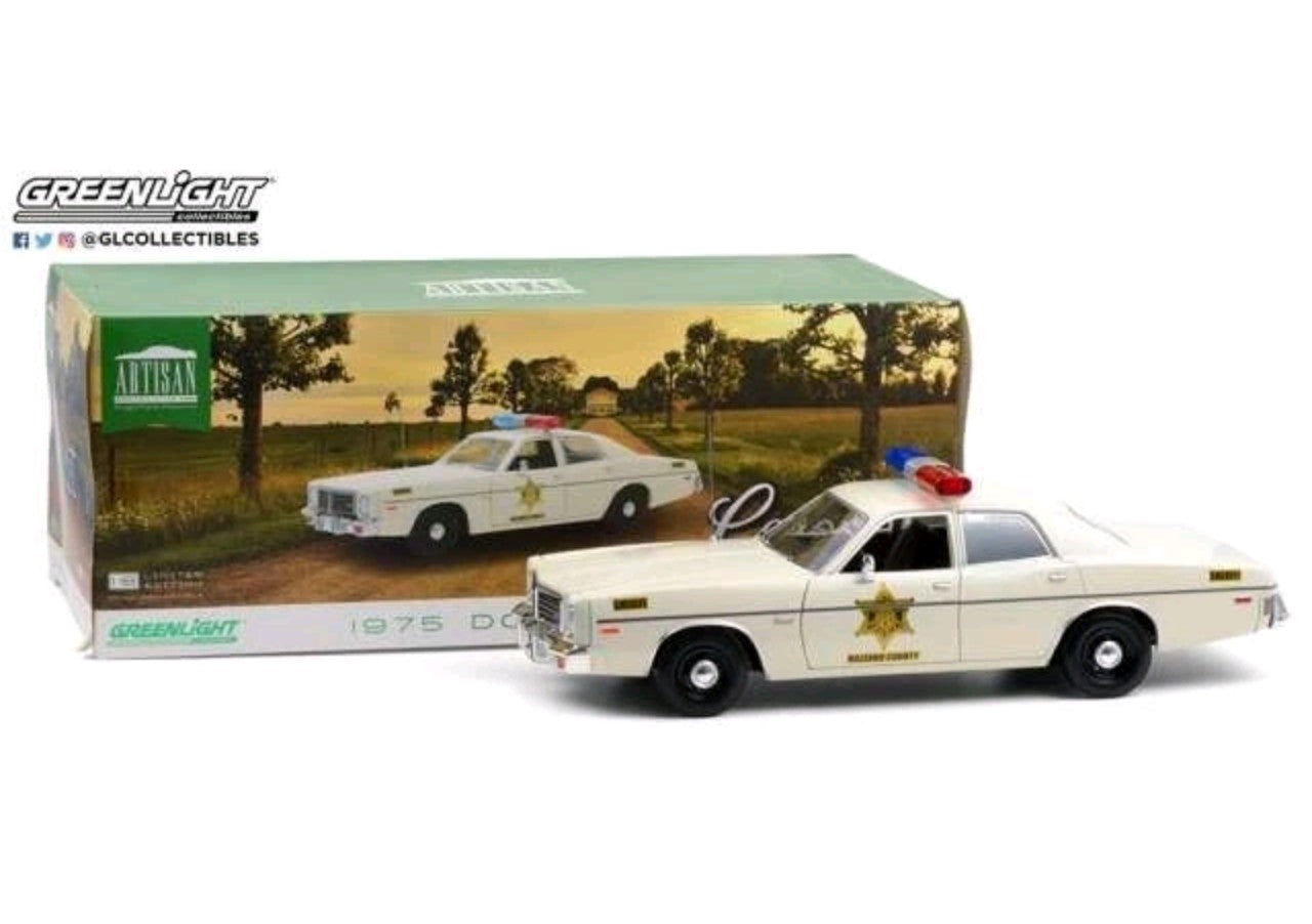 Dukes of Hazzard 1975 Dodge Coronet Police Car - 1:18 Scale - Greenlight Artisan Series - New in Sealed Box