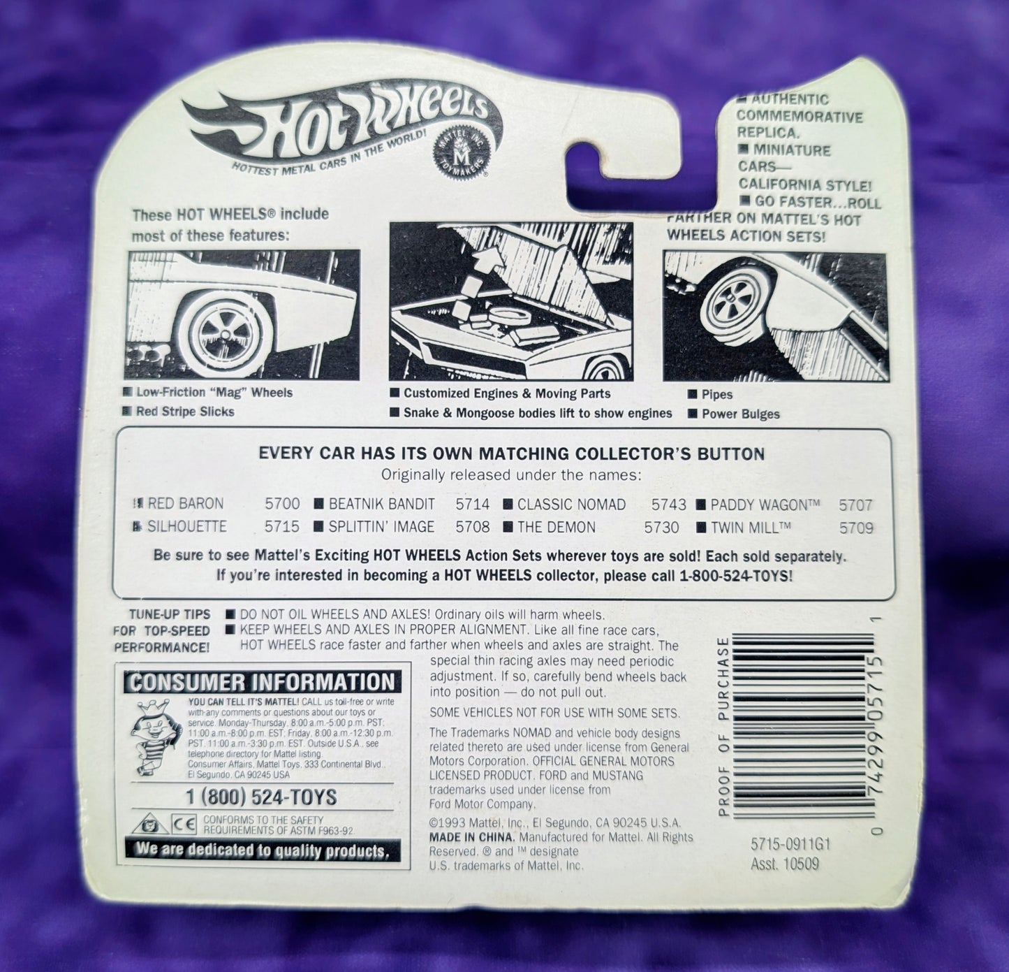 Hot Wheels Silhouette - Vintage Collection