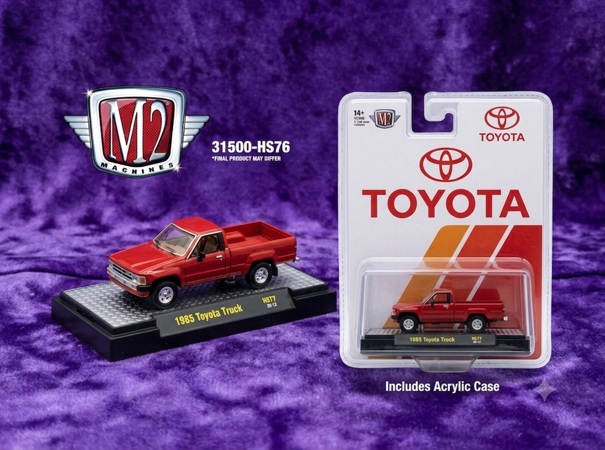 CHASE! M2 Machines 1985 Toyota Truck (w/ Camper Shell) - Hobby Series - 1 of 1,804
