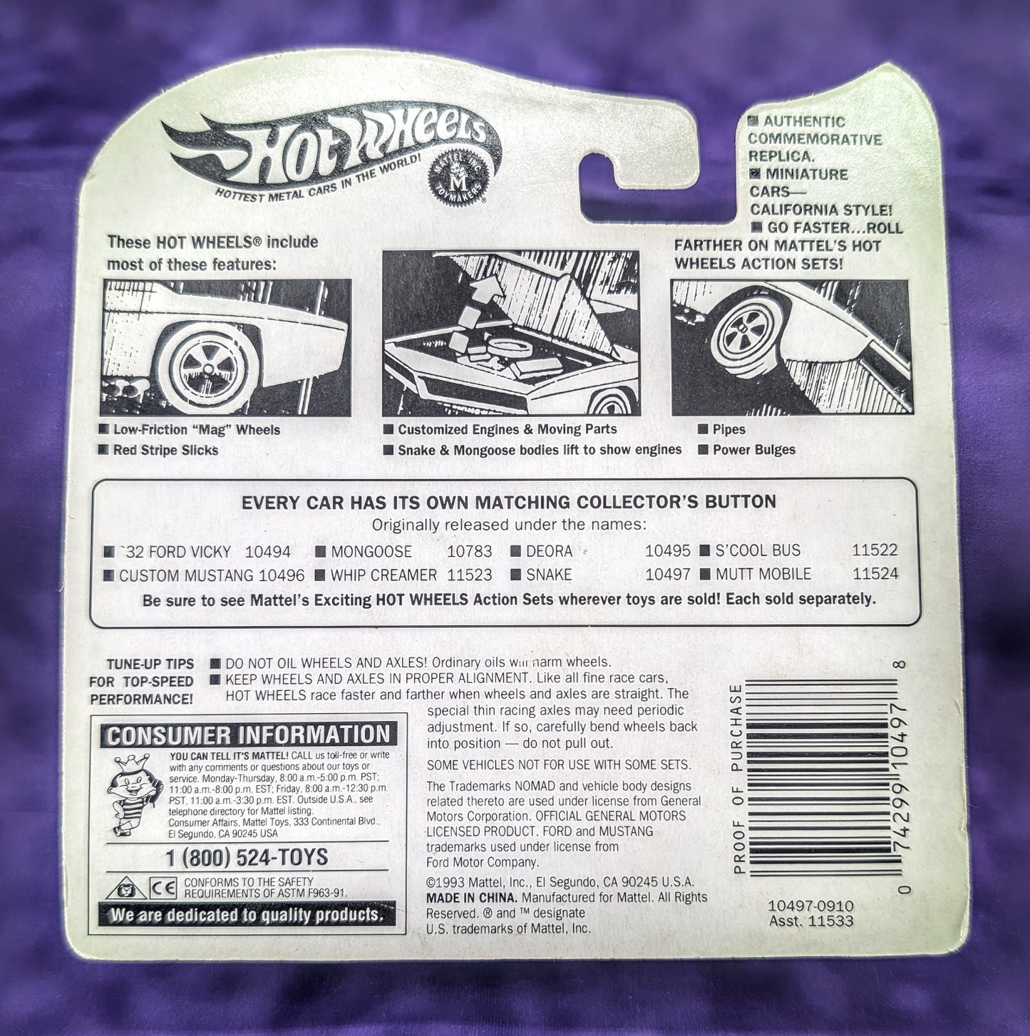 Hot Wheels Don Prudhomme "The Snake" Funny Car - Vintage Collection Series II