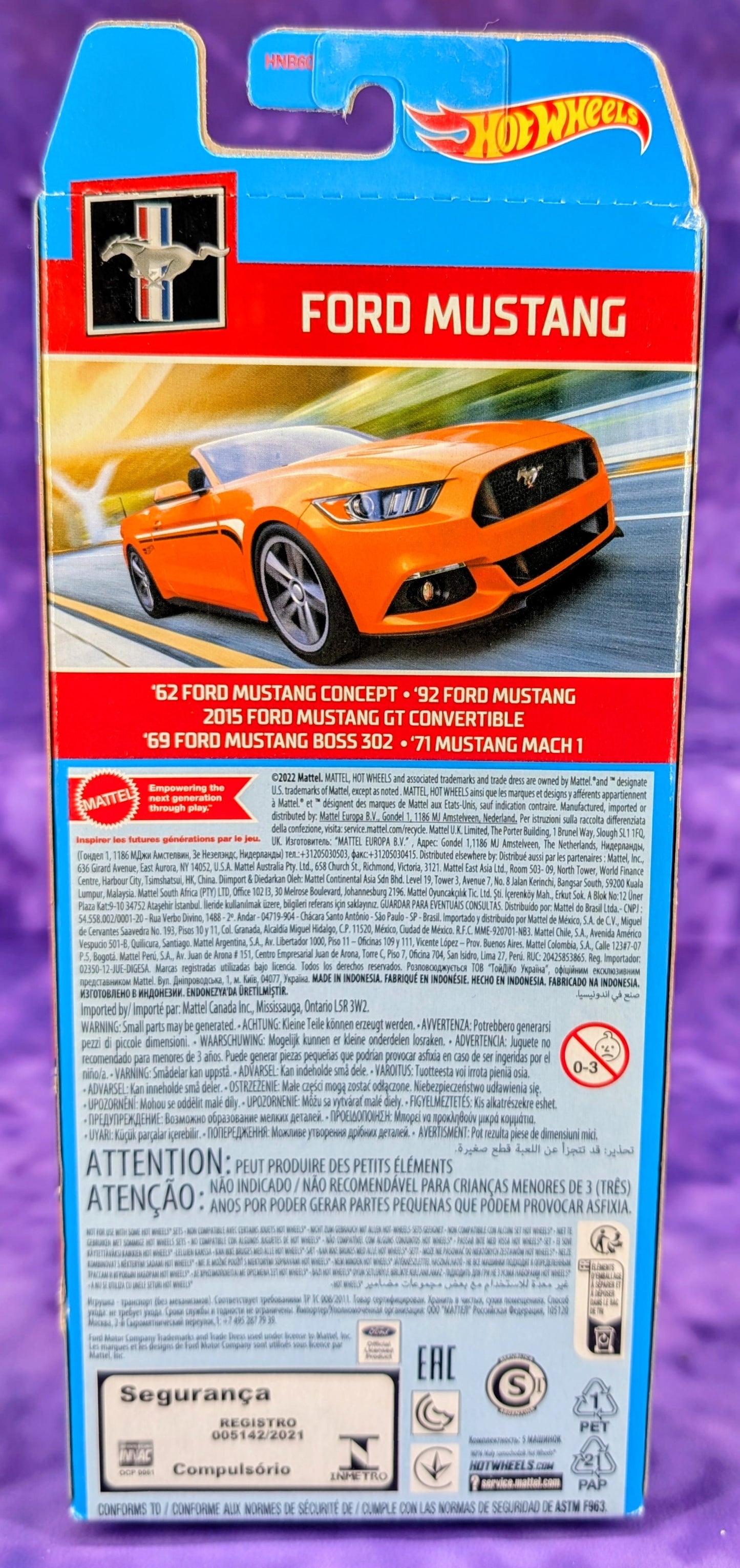 Hot Wheels Ford Mustang 5 Pack - Mainline