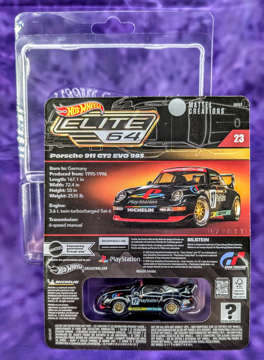 Hot Wheels Porsche 911 GT2 EVO 993 - PlayStation - Elite 64