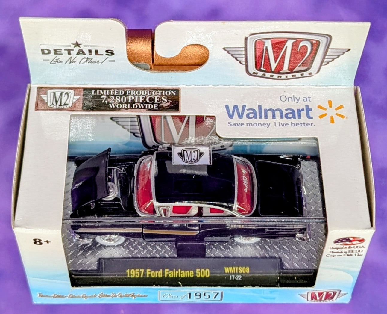 M2 Machines 1957 Ford Fairlane 500 - Walmart Exclusive - WMTS08 17-22