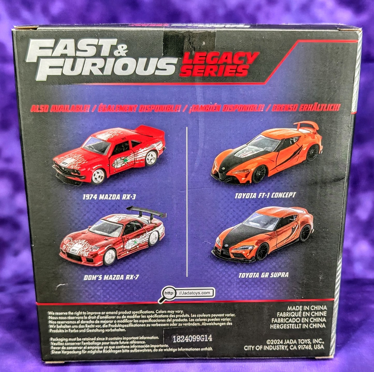 Jada 1:32 Fast & Furious Legacy Series Tribute Toyota FT-1 Concept & Toyota GR Supra Twin Pack
