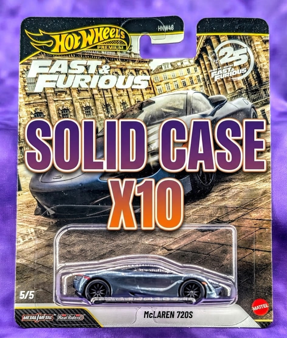 Hot Wheels McLaren 720S - Fast and Furious - Premium - Solid Case (10 Count)