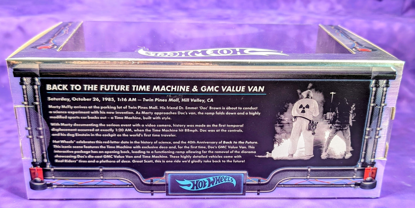 Hot Wheels Back to the Future 40th Anniversary Set - Premium Diorama - San Diego Comic Con