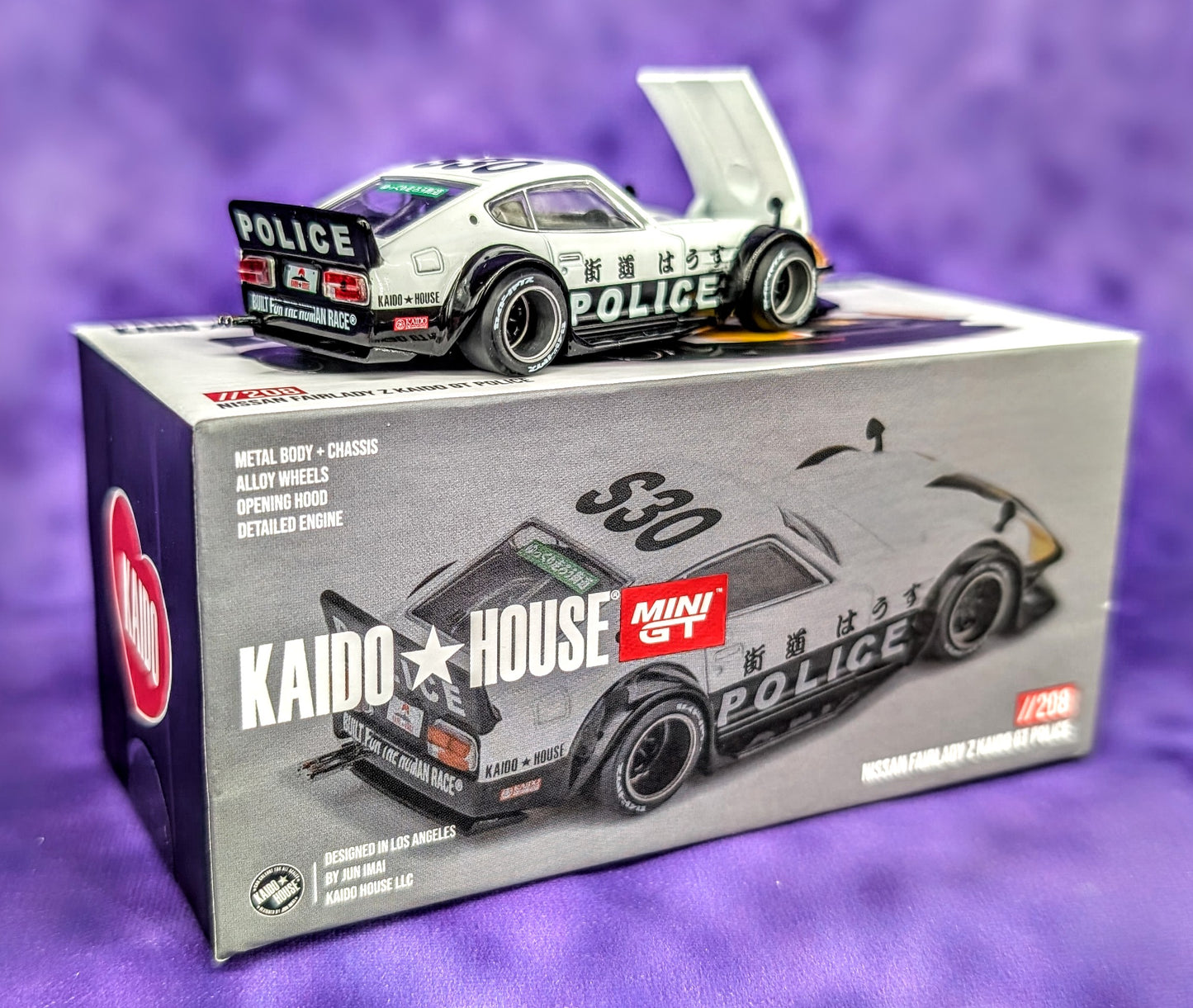 Kaido House x Mini GT 1:64 Nissan Fairlady Z Kaido GT Police