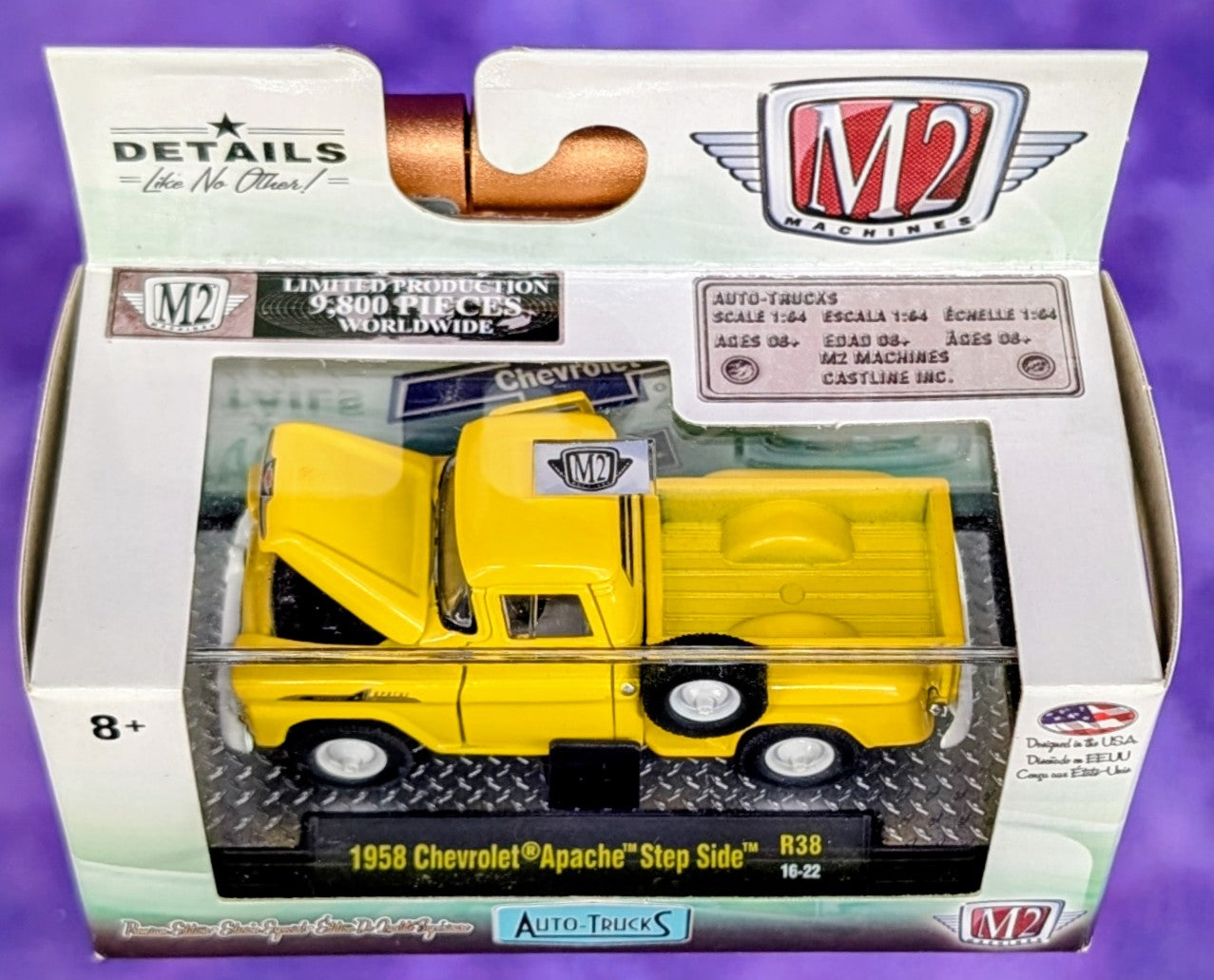 M2 Machines 1958 Chevrolet Apache Step Side - R38 16-22