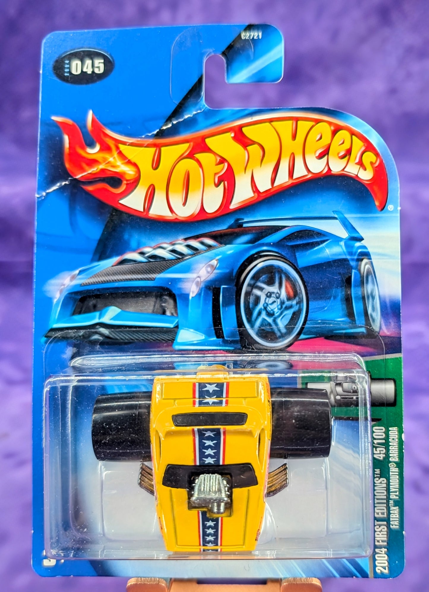 Hot Wheels Fatbax Plymouth Barracuda "Snake" - 2004 First Editions – Mainline - See Description
