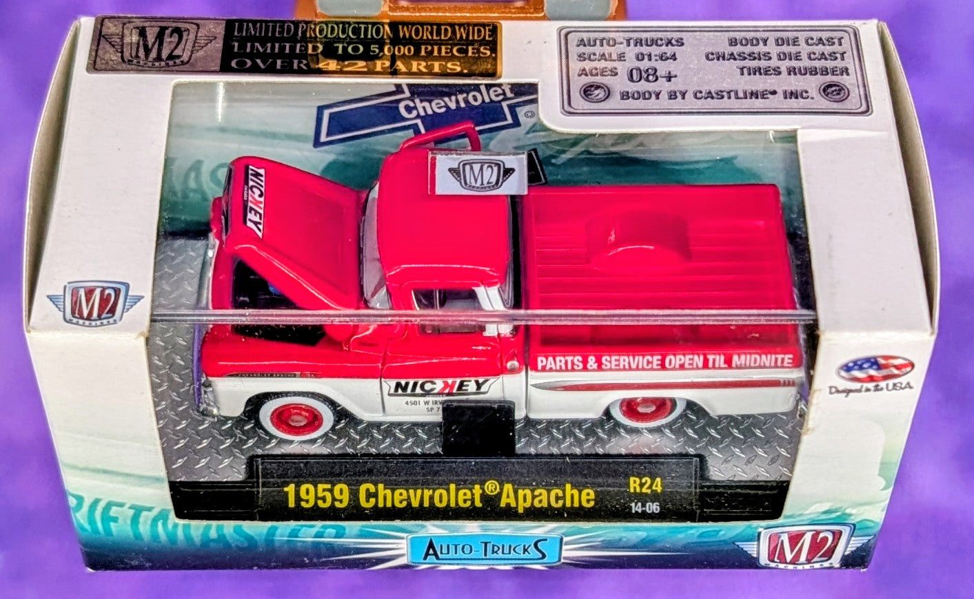 M2 Machines 1959 Chevrolet Apache - Nickey Chevrolet - R24 14-06